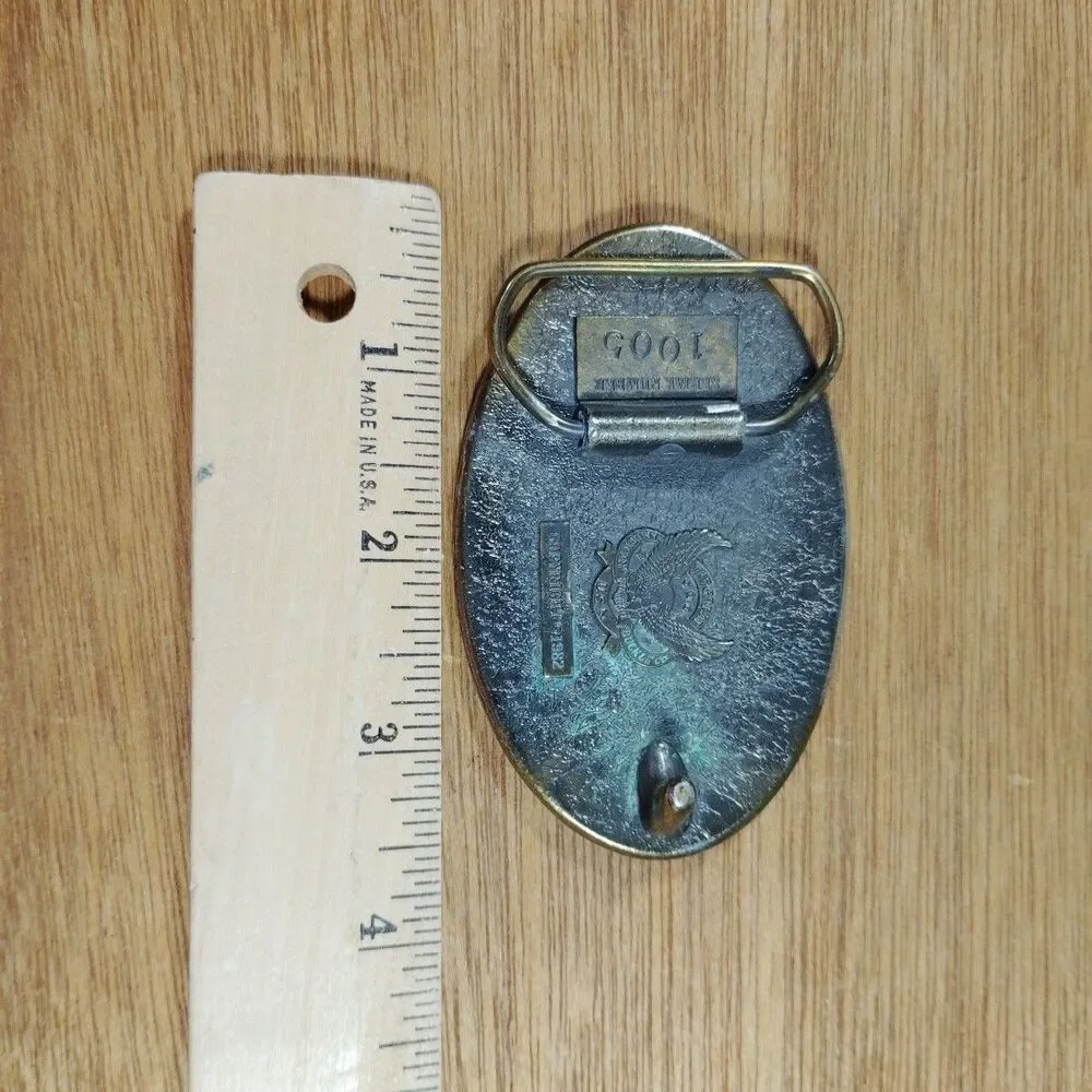 Vintage Belt Buckle GRANDPA 1982 Great American #1005 Family